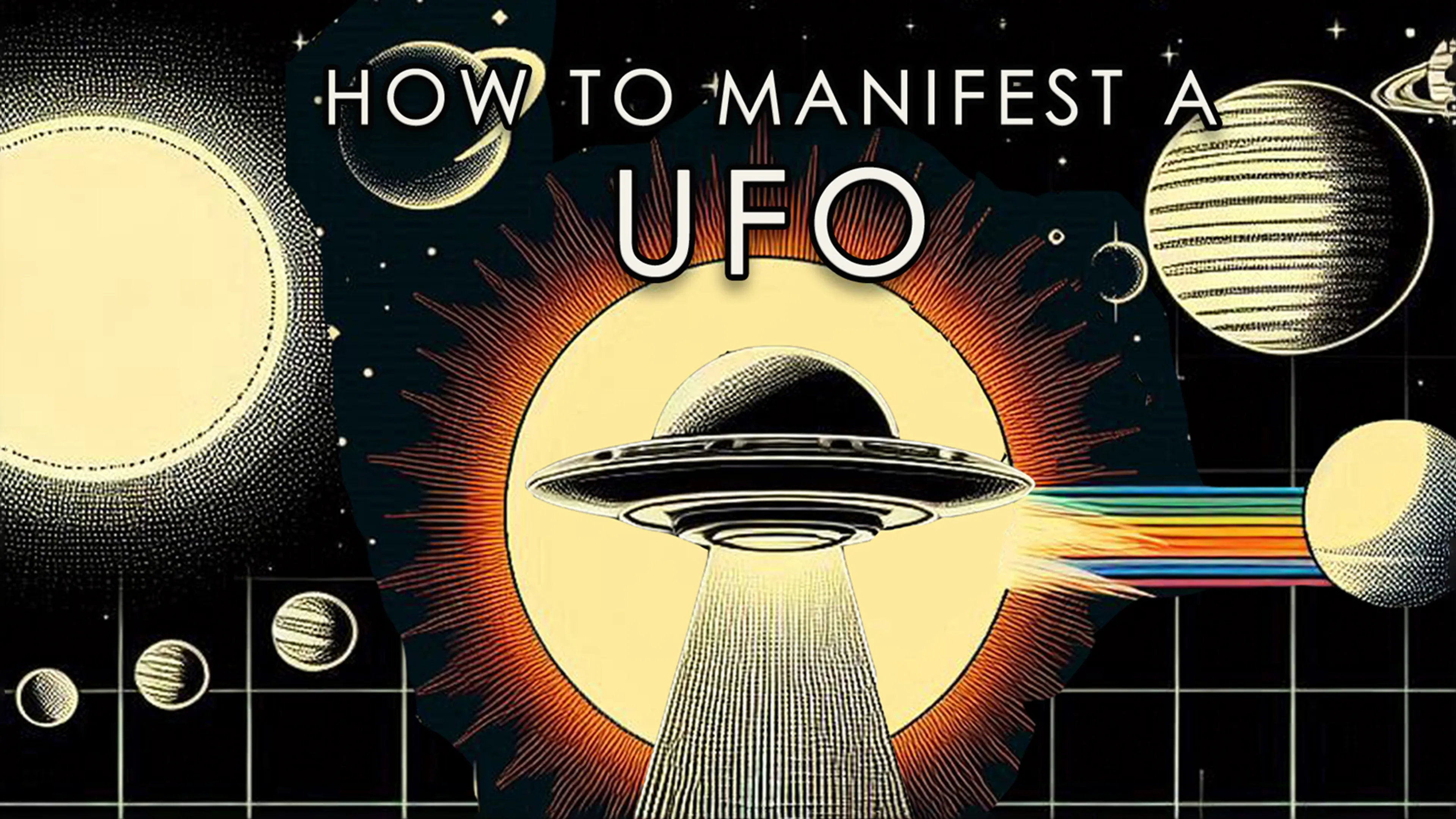 How to Manifest a UFO poster